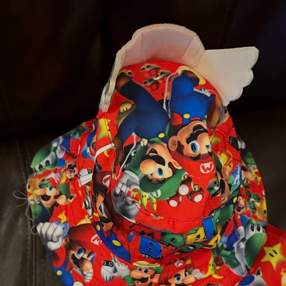 Super Mario Themed Bucket Hat youth kids Nintendo were collectible